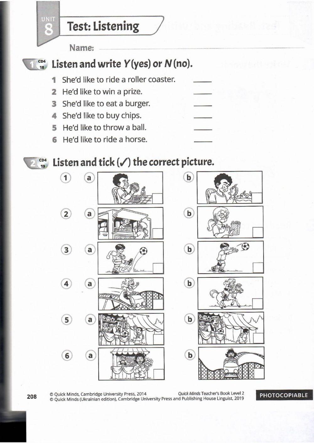 Quick minds 2 Test 8