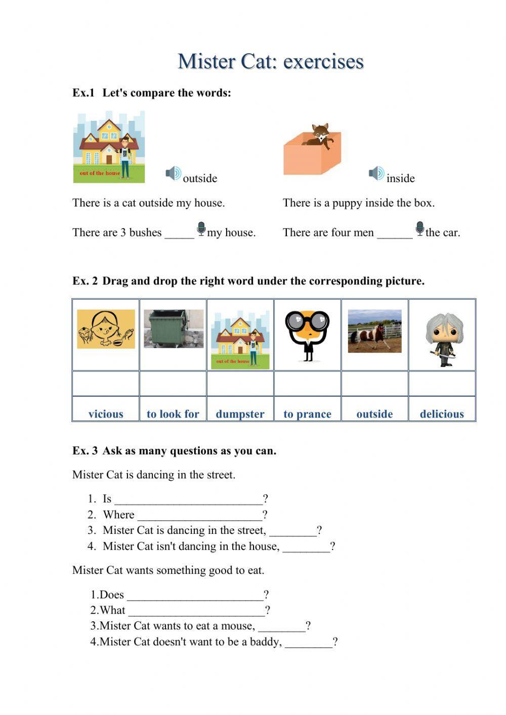Present Continuous A1: exercises