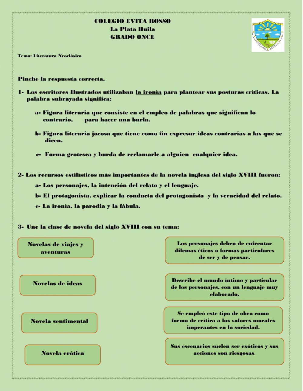 Literatura Neoclásica Europea