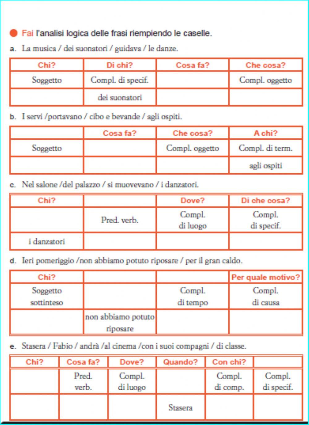 ANALISI LOGICA INTERATTIVA 2