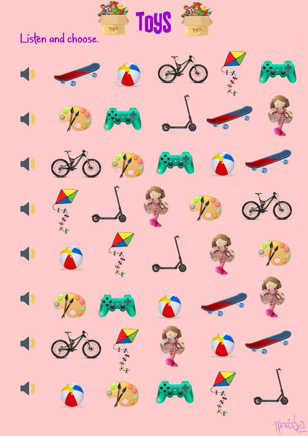 Toys-listening by Mariola