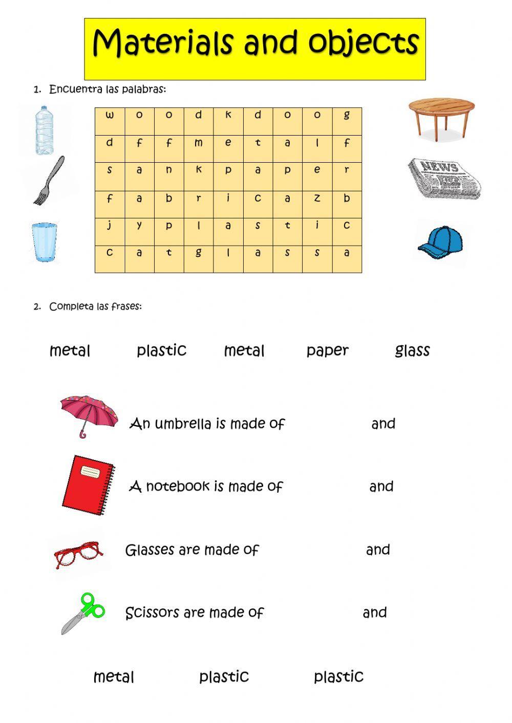 Objects adn materials