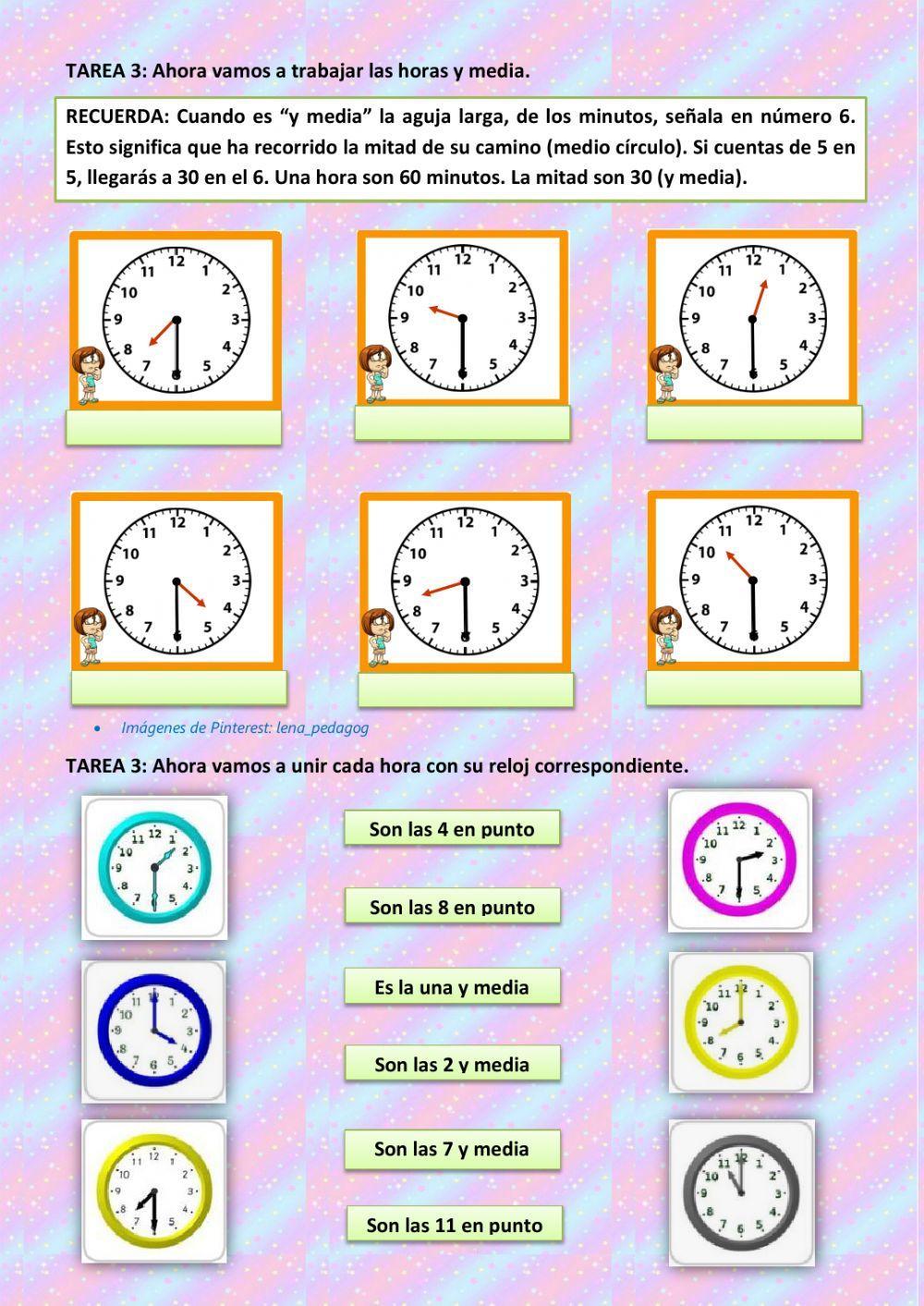 Hora y media hora Hora y media hora