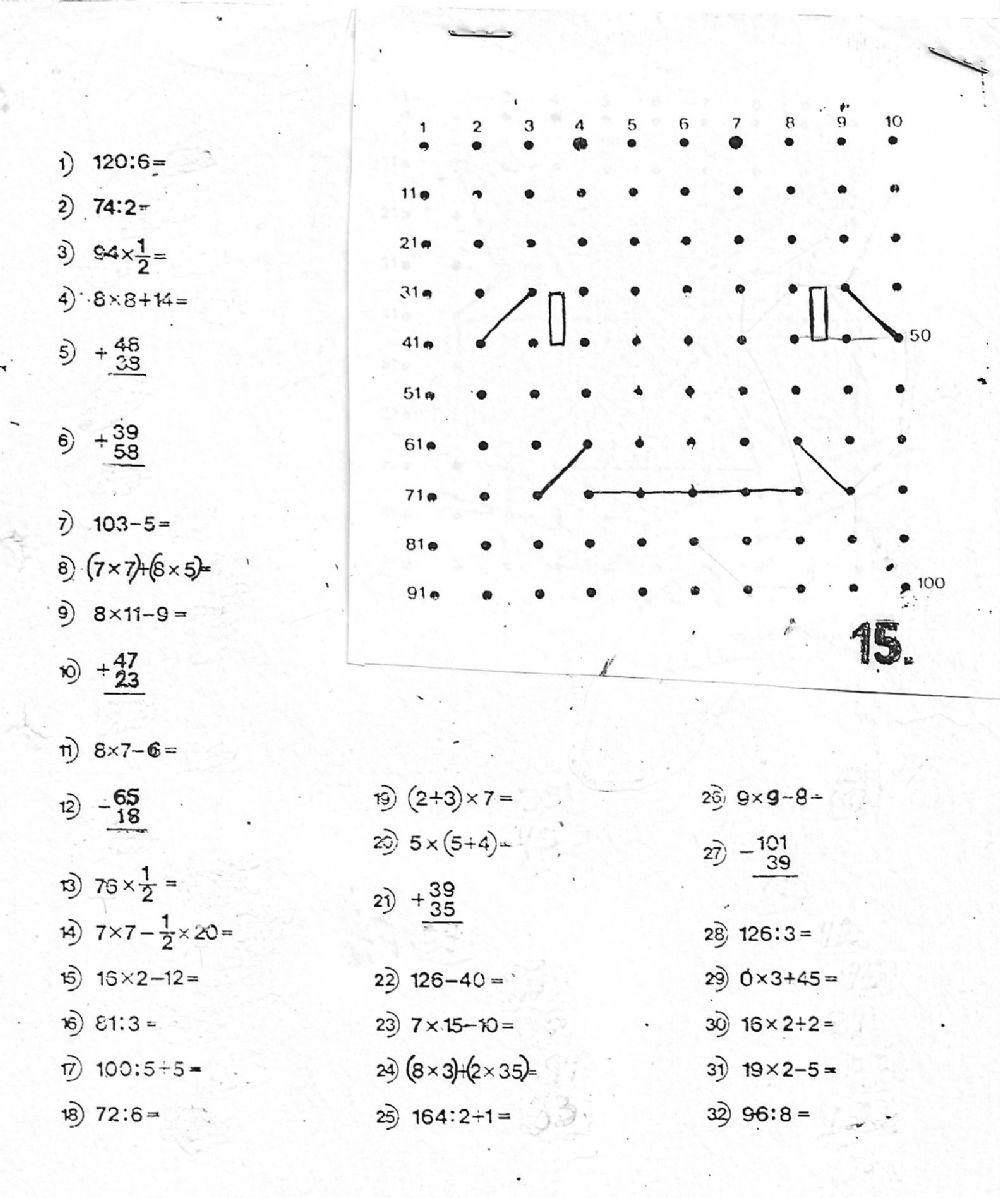 Calculo Mental FIGURA SECRETA