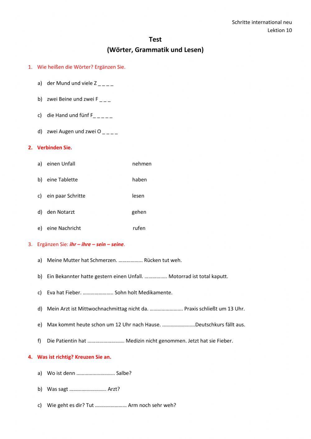 Gesundheit und Krankheit