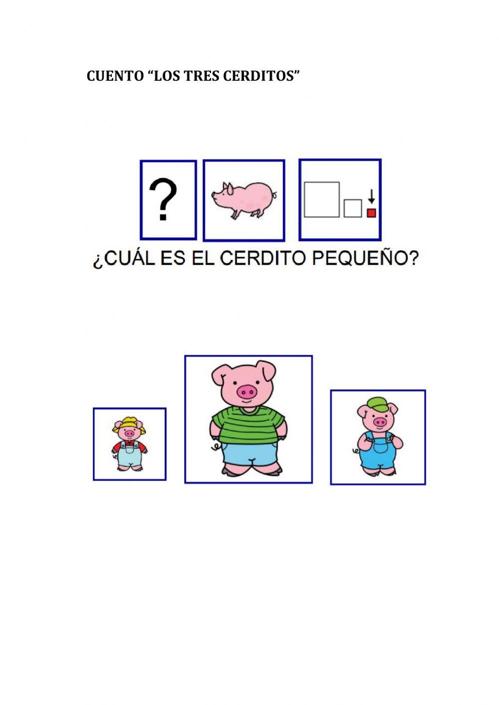 Cuento de los tres cerditos pictogramas pregunta2
