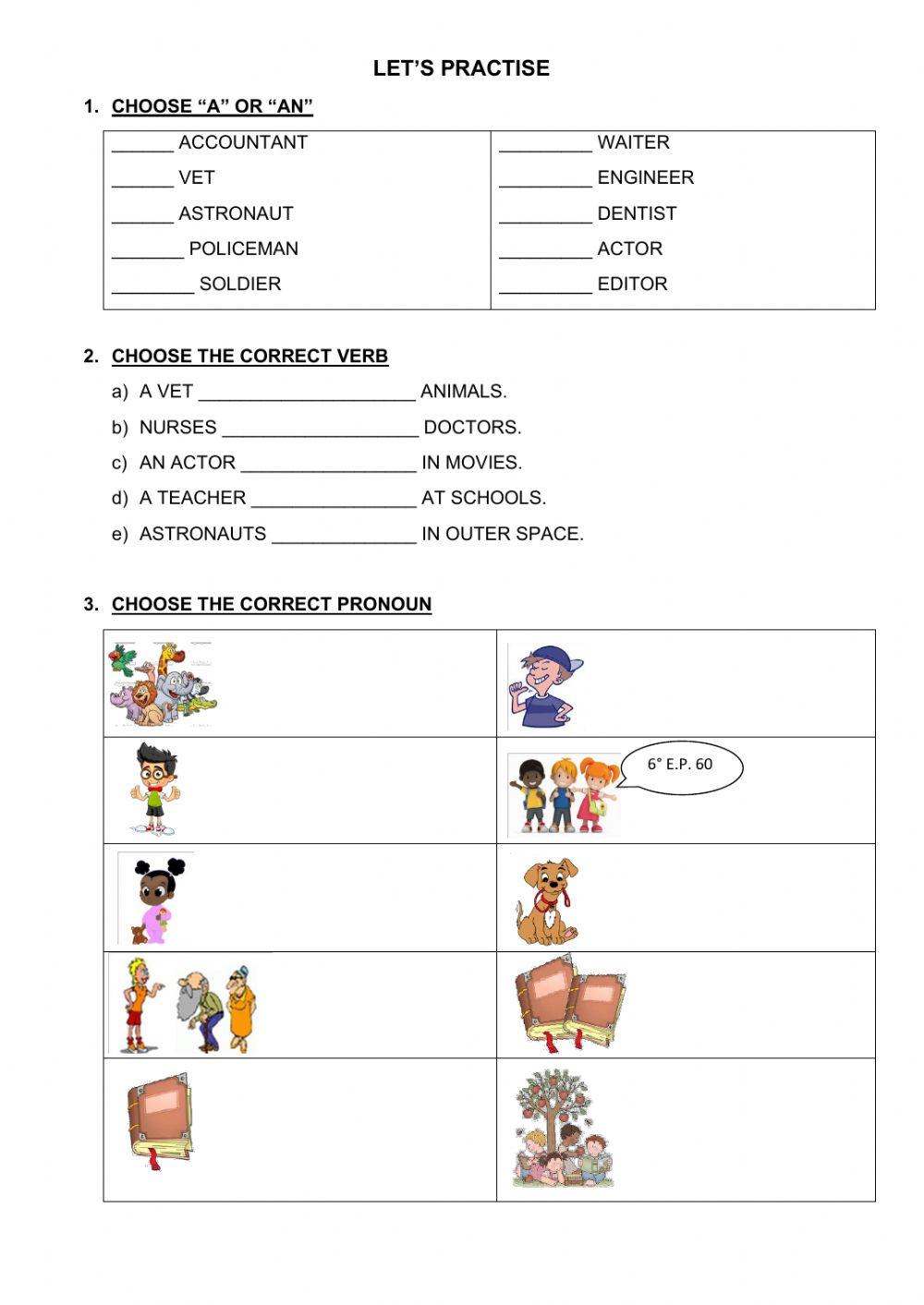 Personal pronouns - A-AN -  -S- in PS