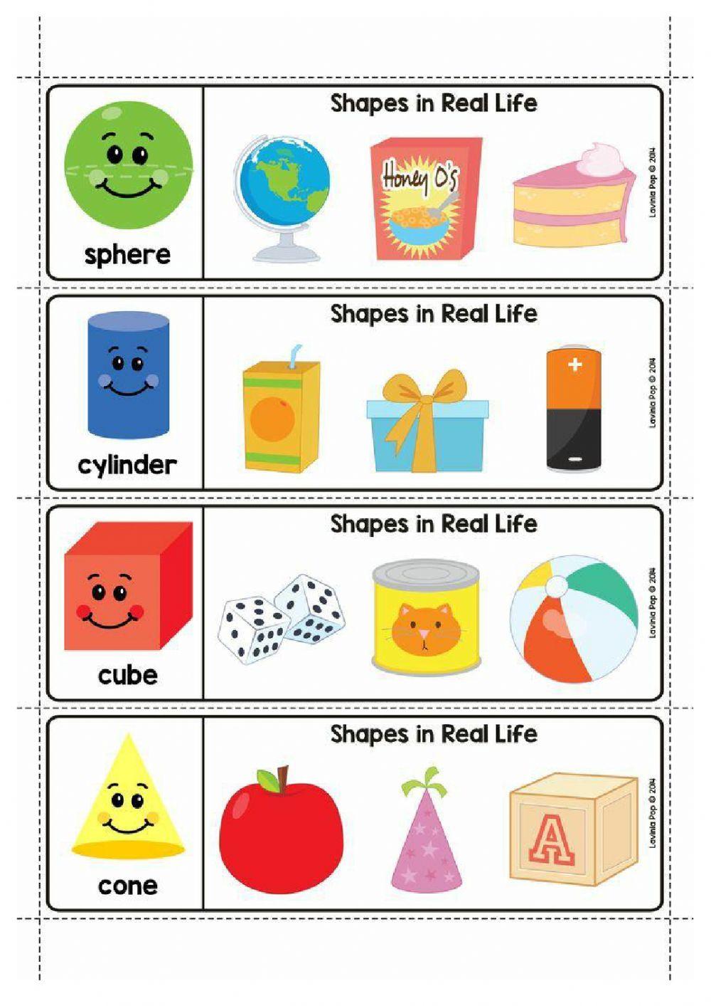 2D N 3D Shapes in real life online exercise for | Live Worksheets