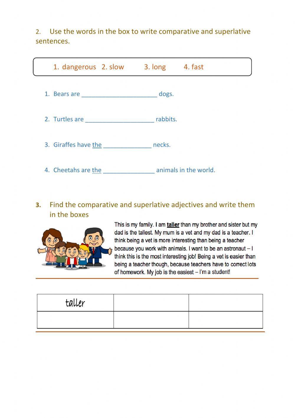 Comparative and Superlatives