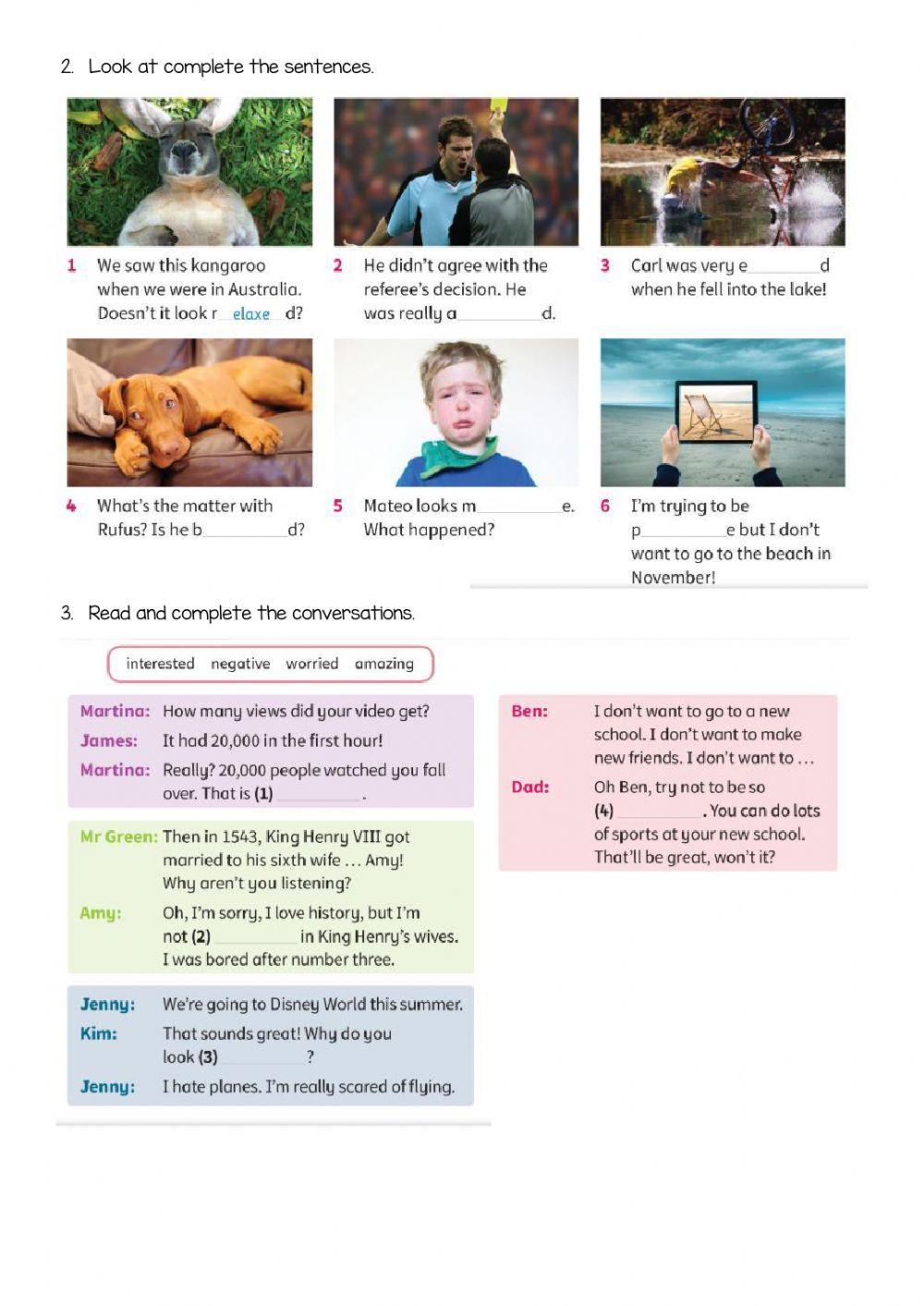 Emotions and feelings