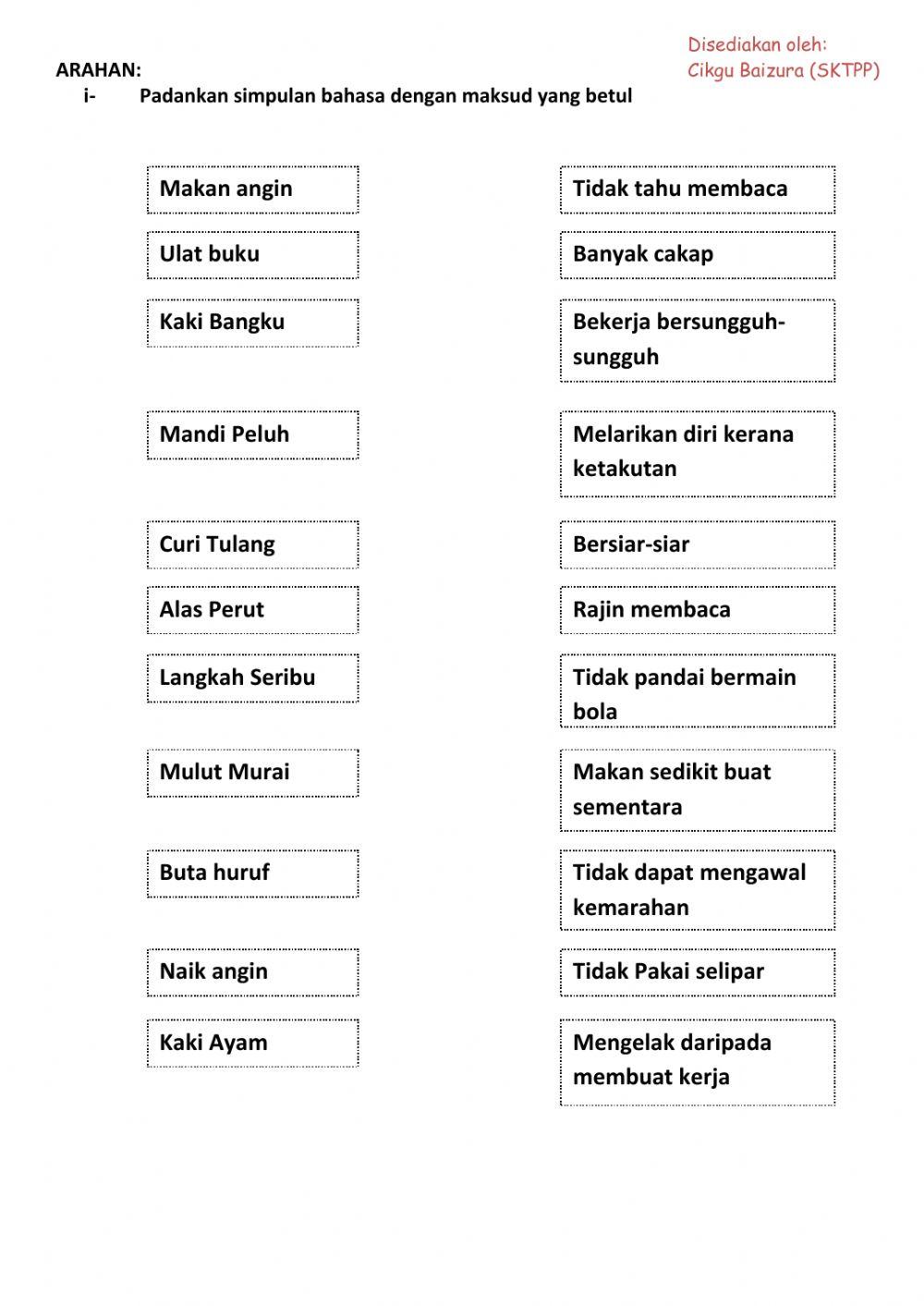 Simpulan Bahasa
