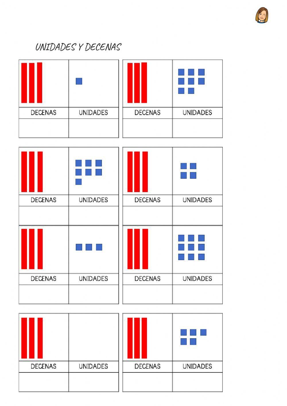 Números 1 al 39: decenas y unidades 2