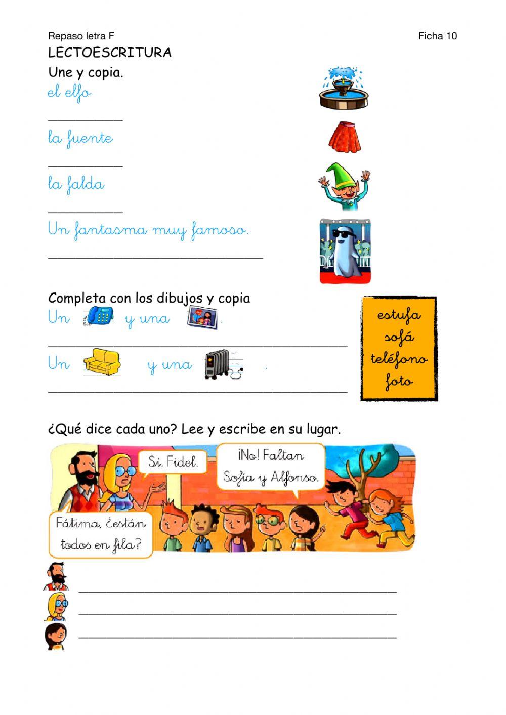 Lectoescritura-Ficha 10-Repaso F