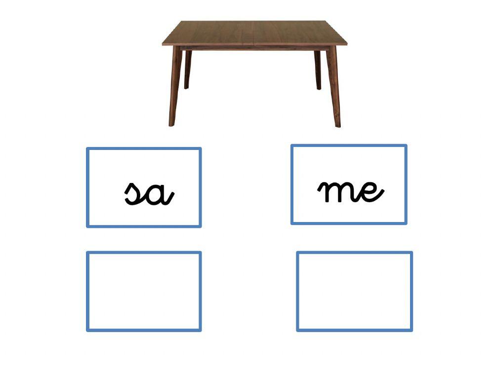 ORDENAR LAS SÍLABAS