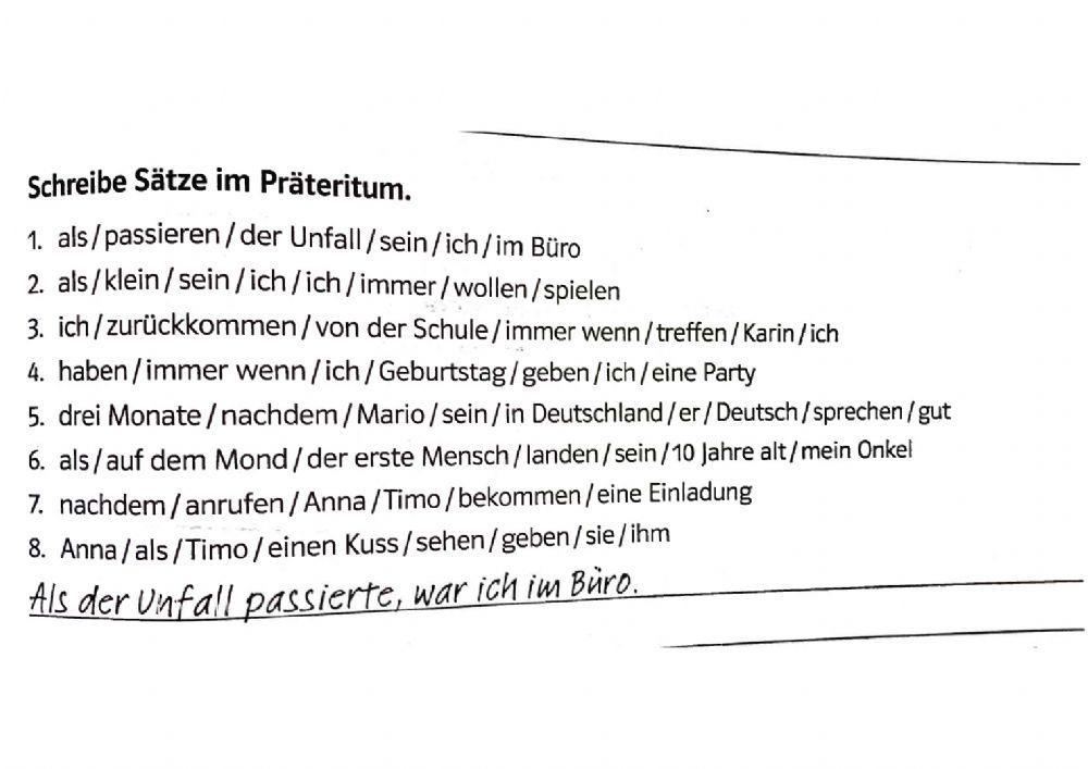 Kontrollarbeit 10. Klasse II Semester