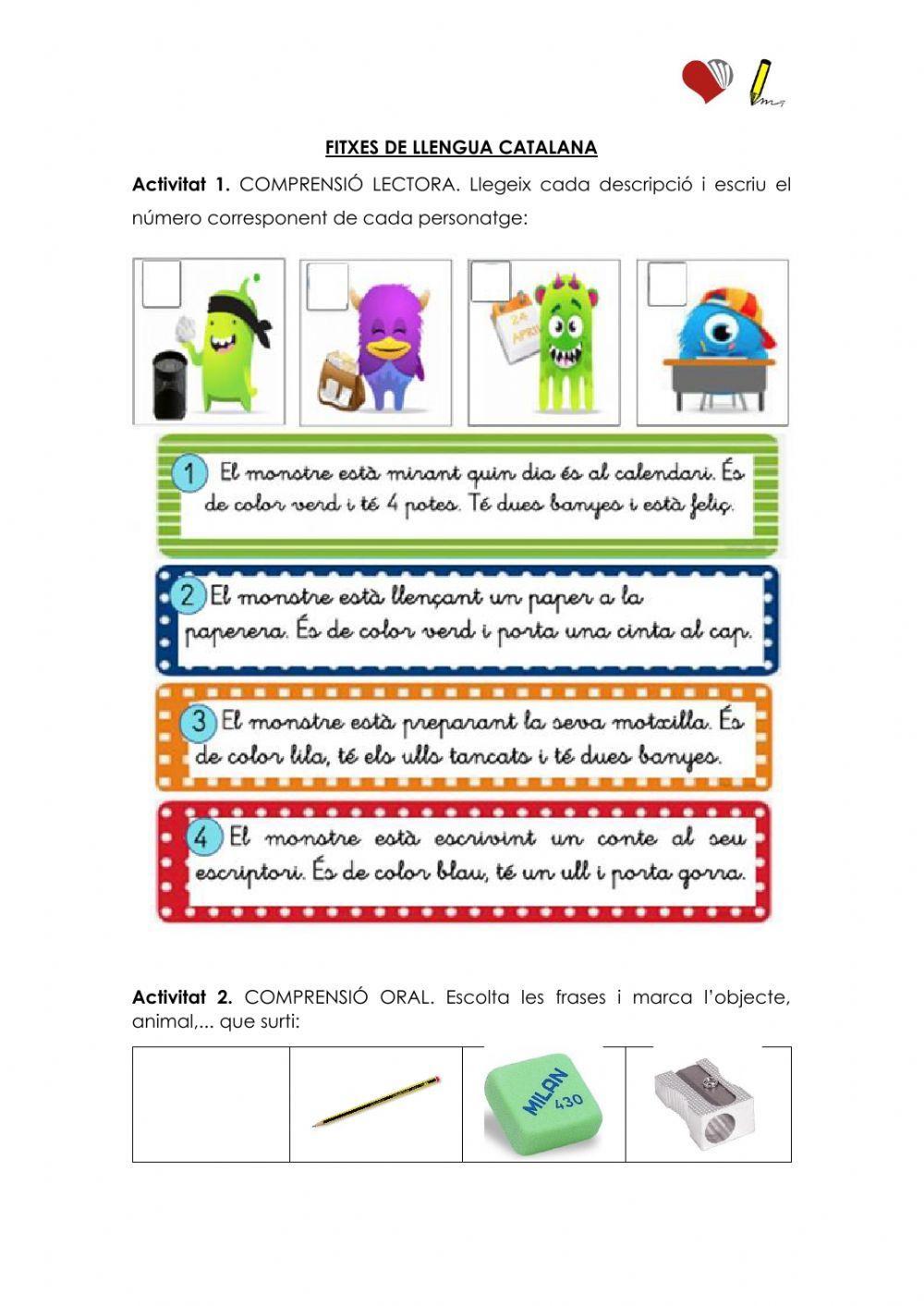 Fitxa de llengua catalana