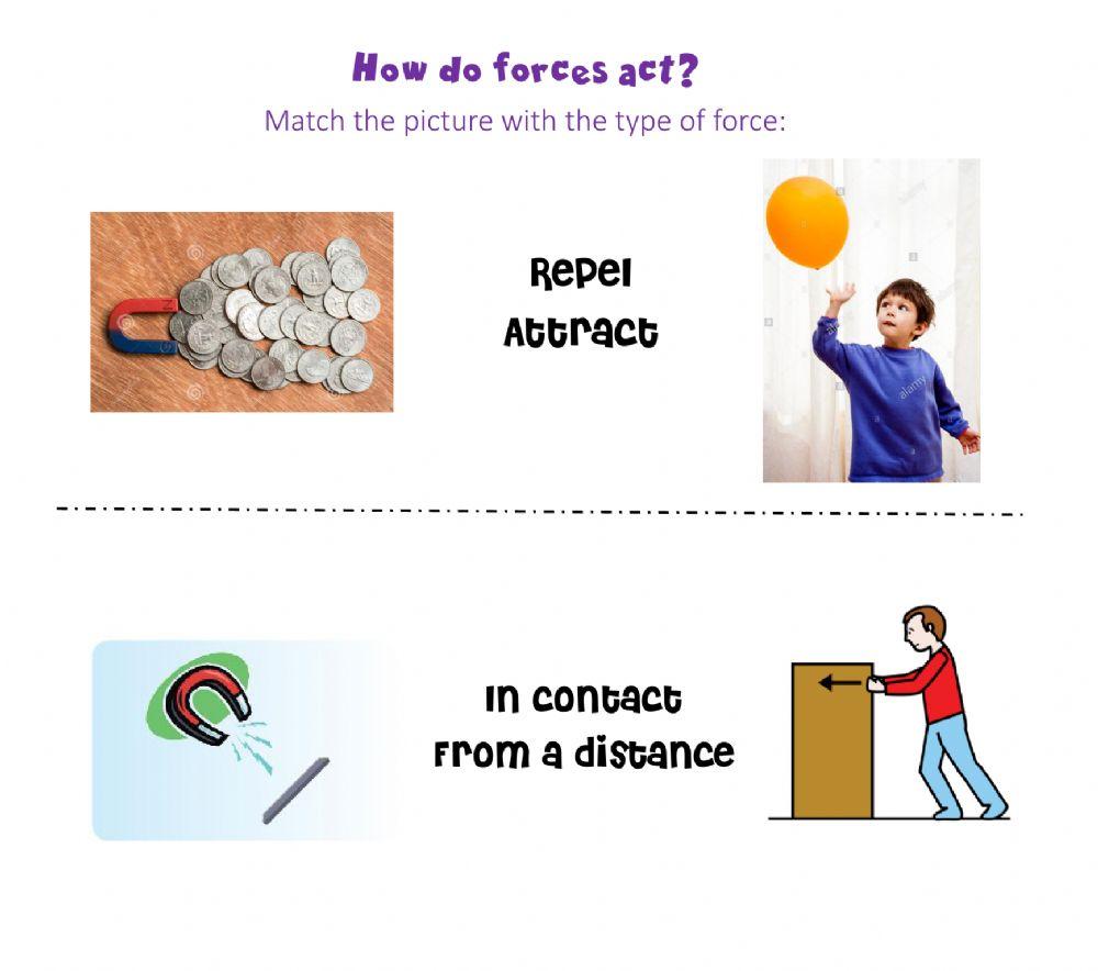How do forces act?