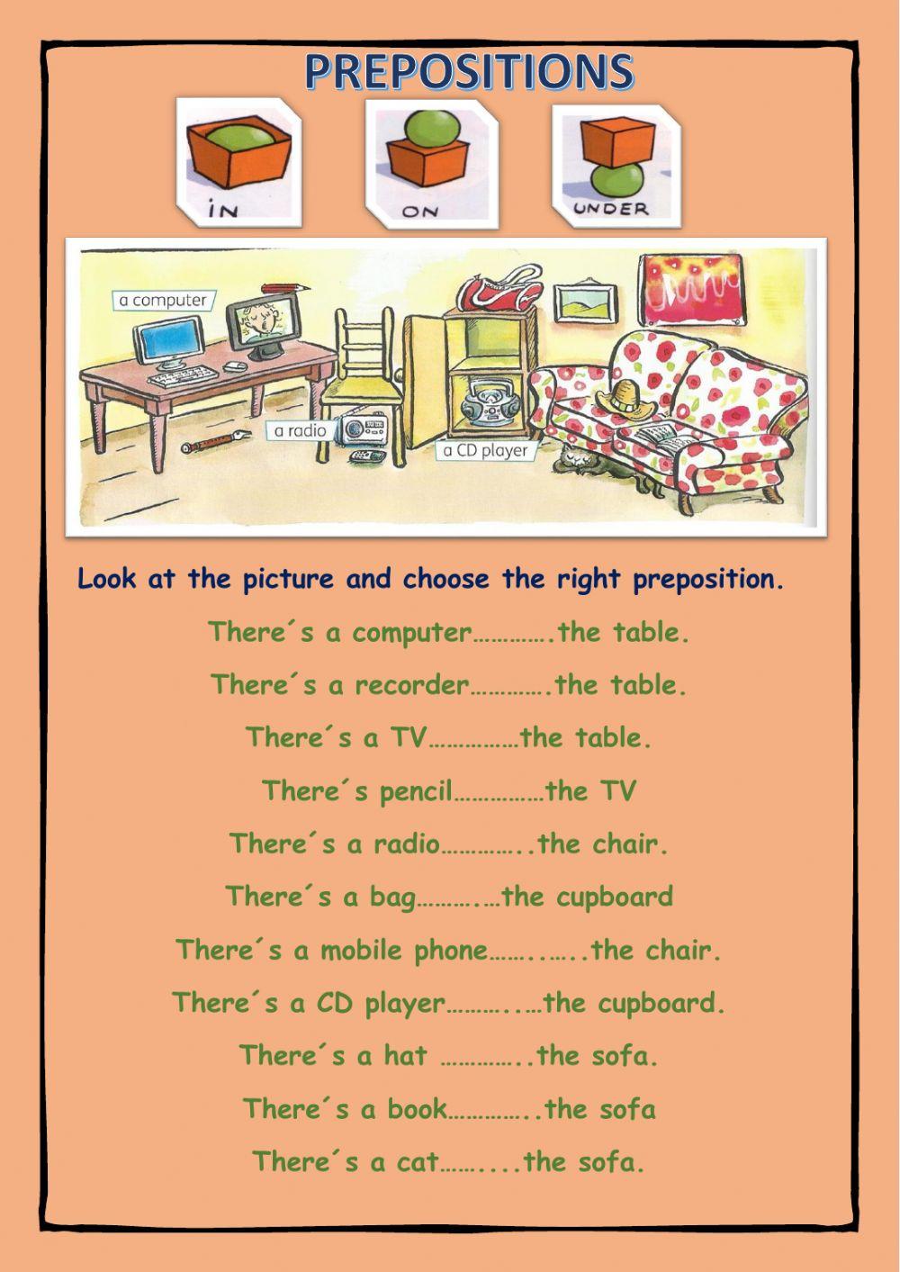 Prepositions:in-on-under