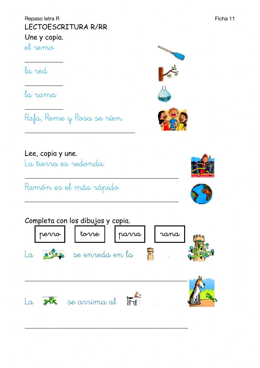 Lectoescritura-Ficha 11-Repaso R