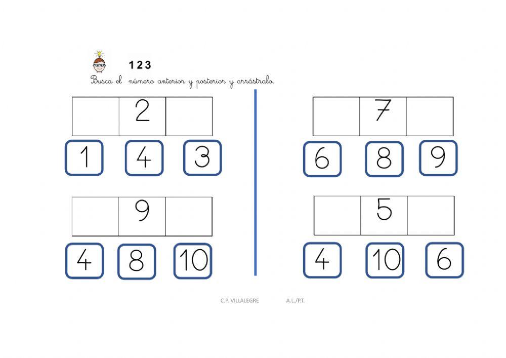 Anterior y posterior