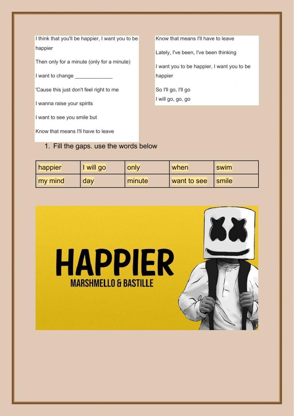 Happier- Mashmello & Bastille