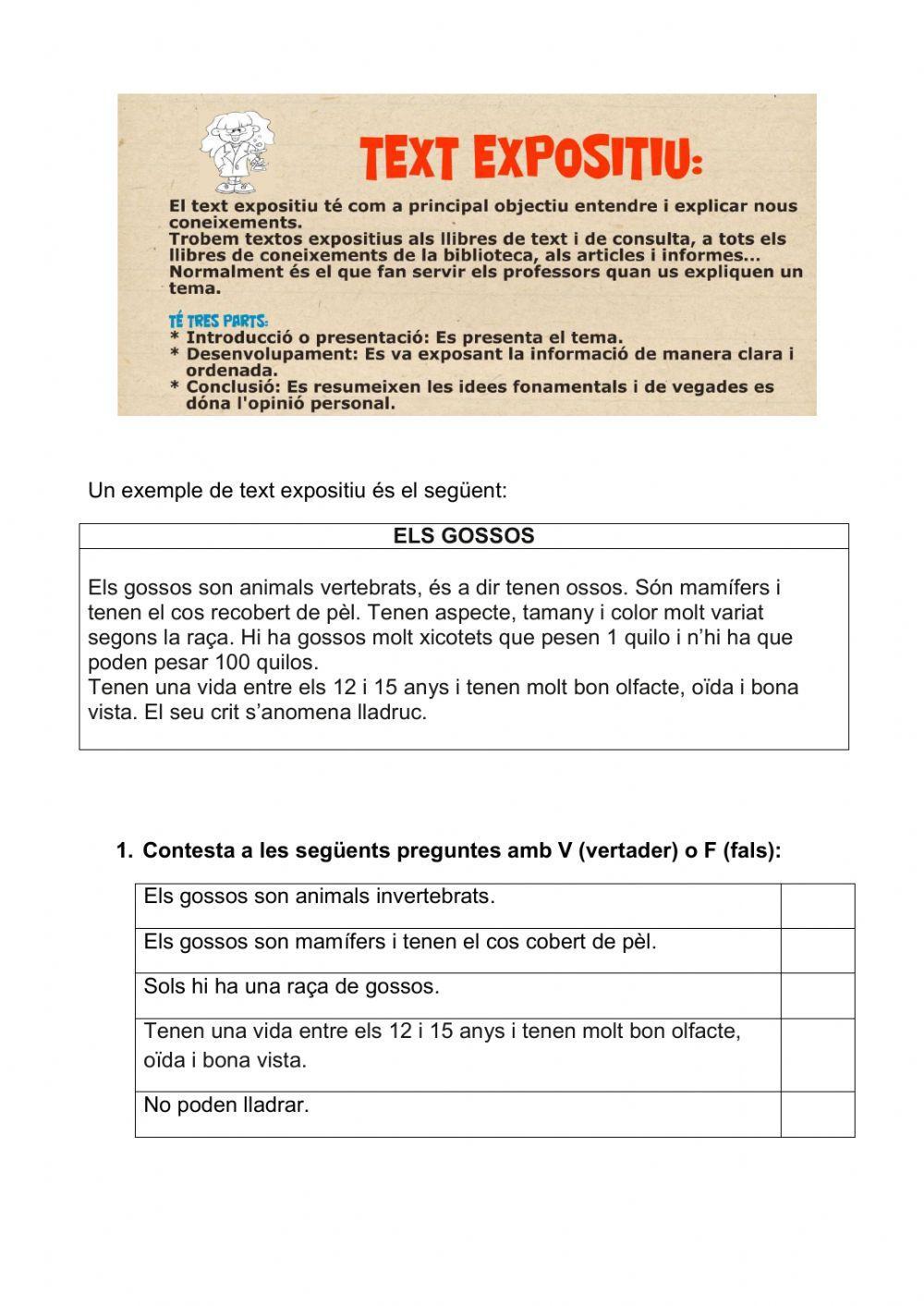 El text expositiu