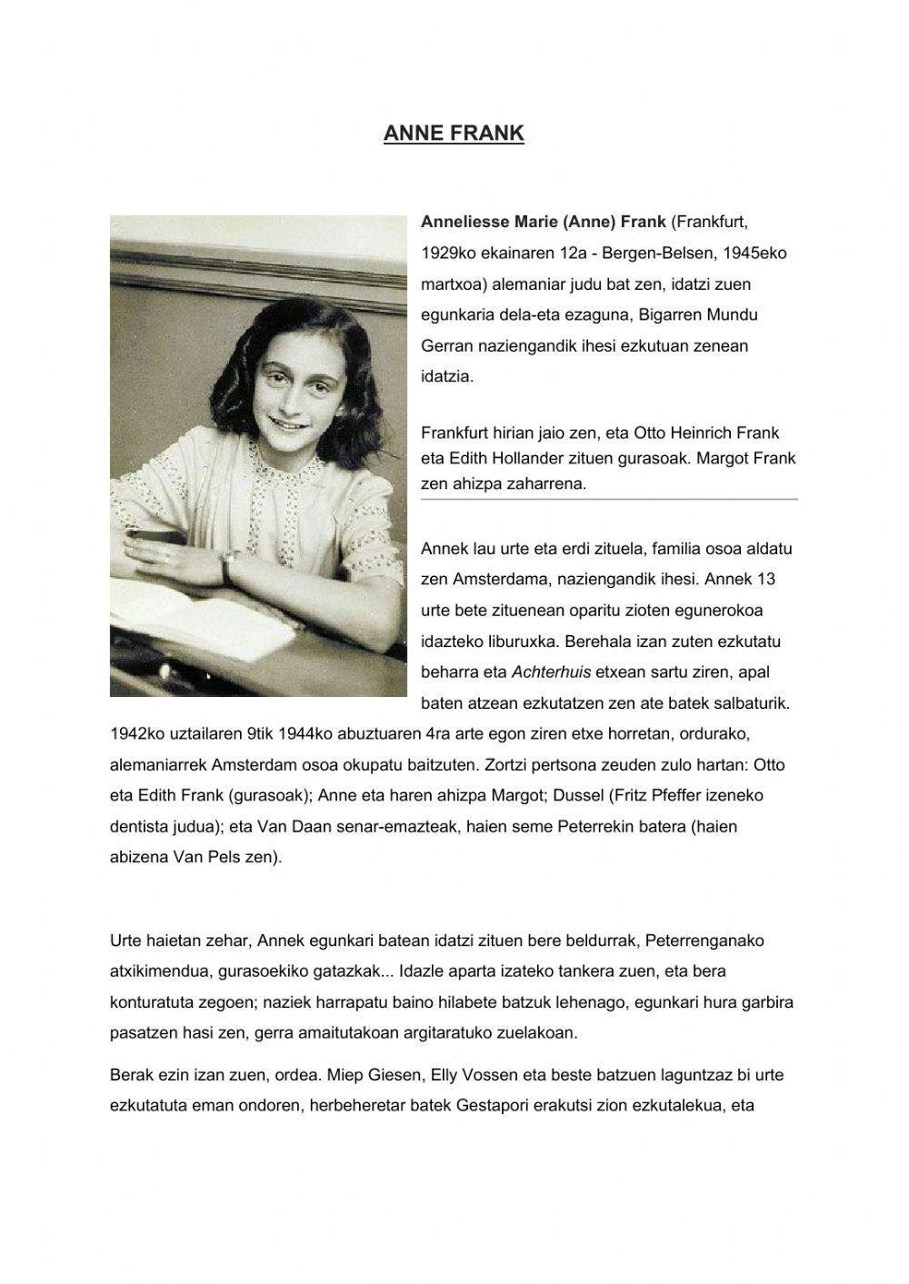 Anna Franken biografia