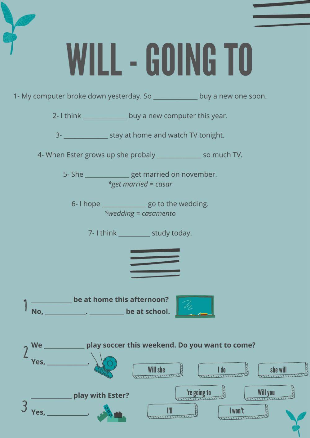 Will and Going to