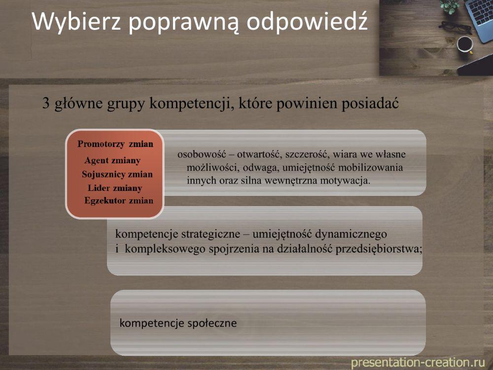 Role ludzi w procesie zmian