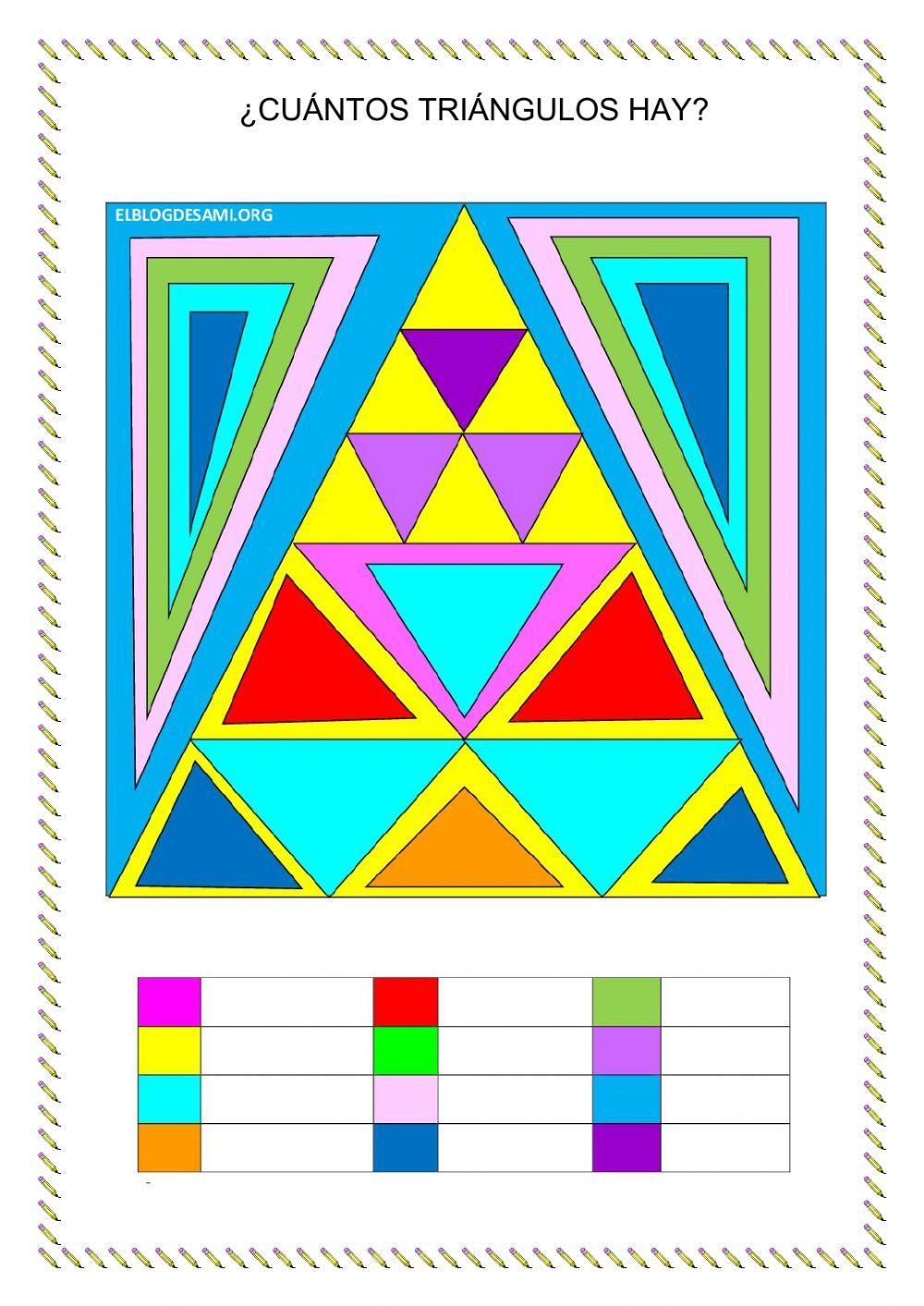 ¿Cuántos triángulos hay?