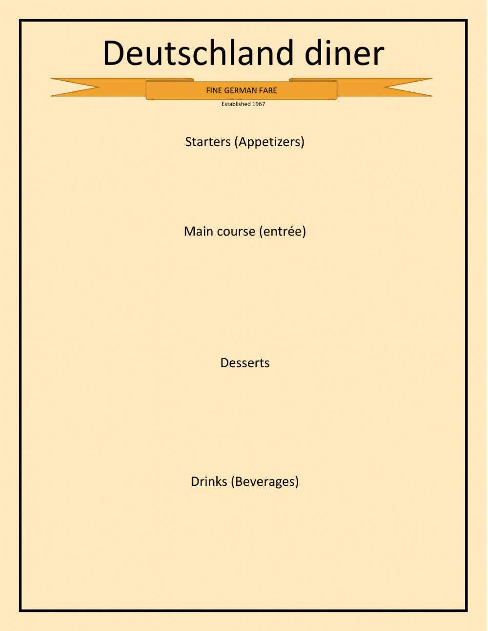 My Menu (Green Team)