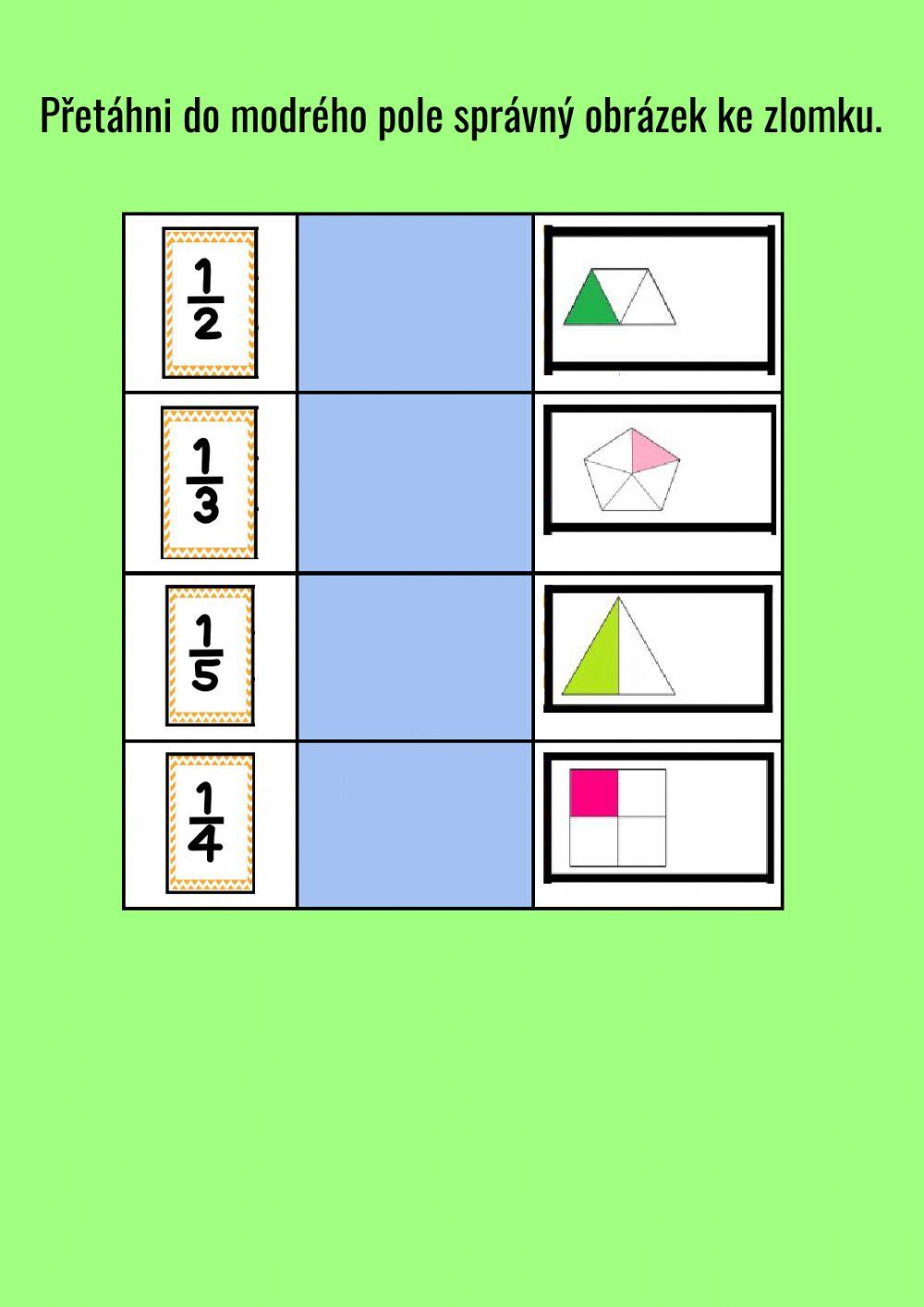 Zlomky - 4 třída (2)