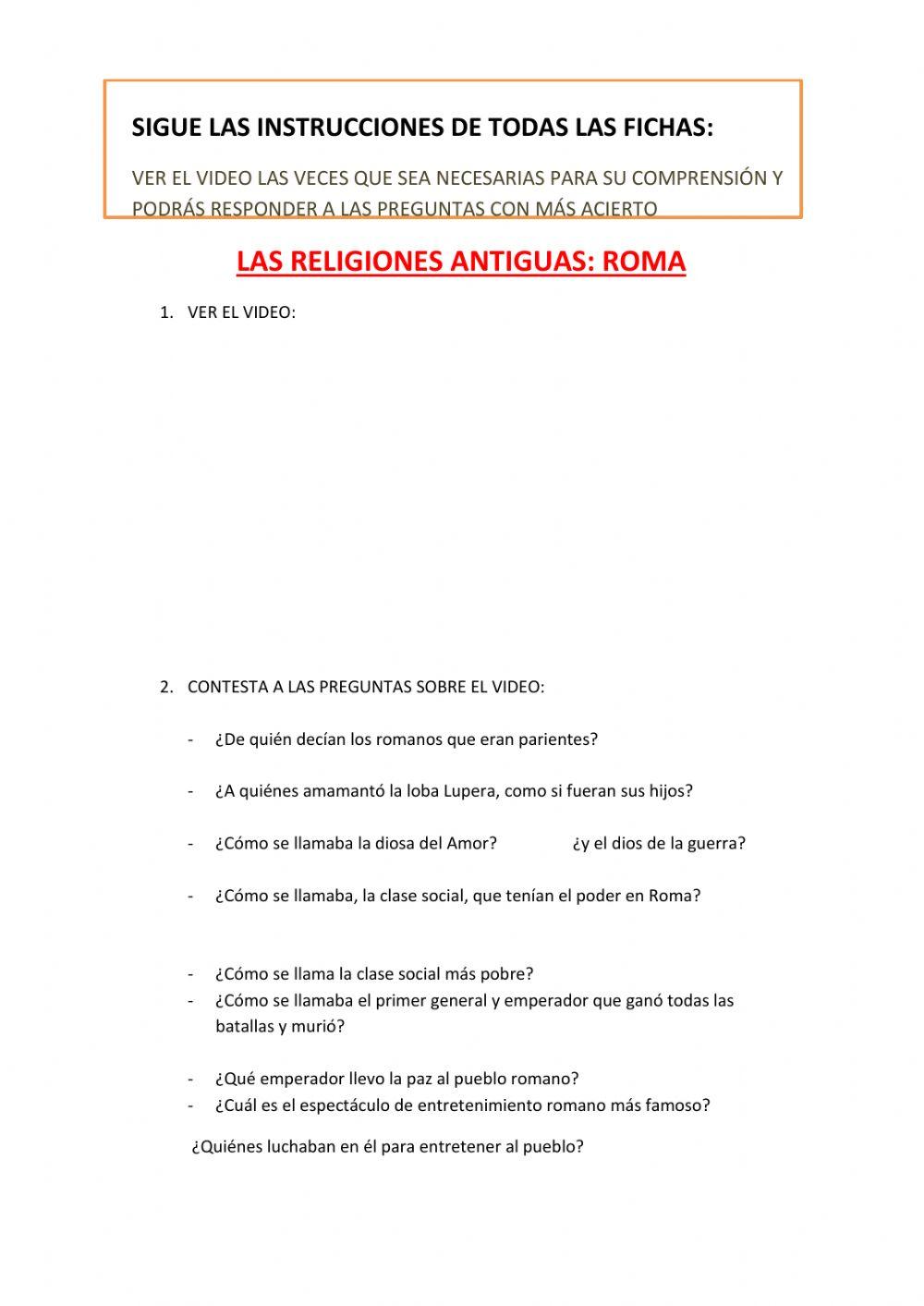 Religiones Antiguas: Roma