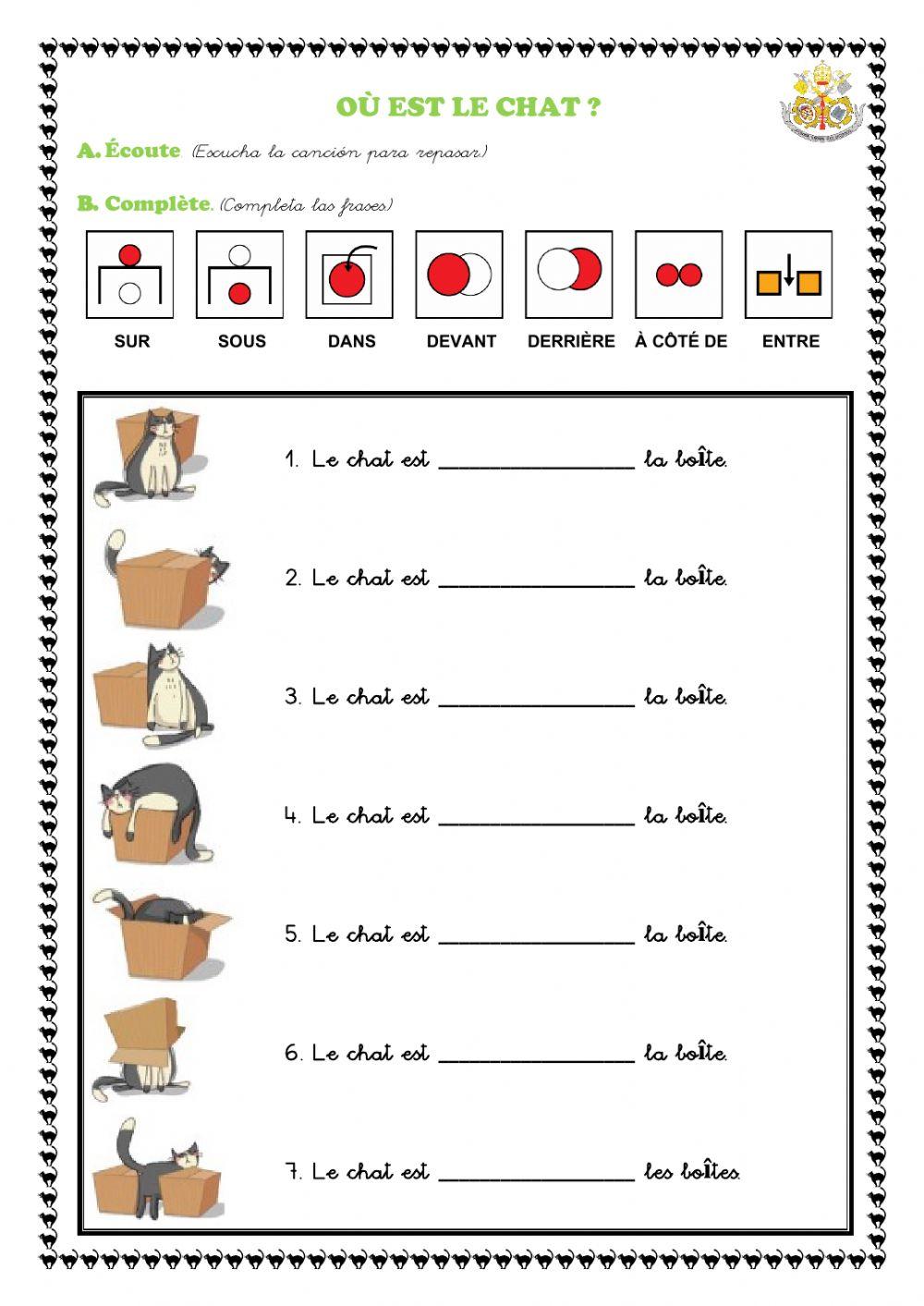 Preposiciones de lugar