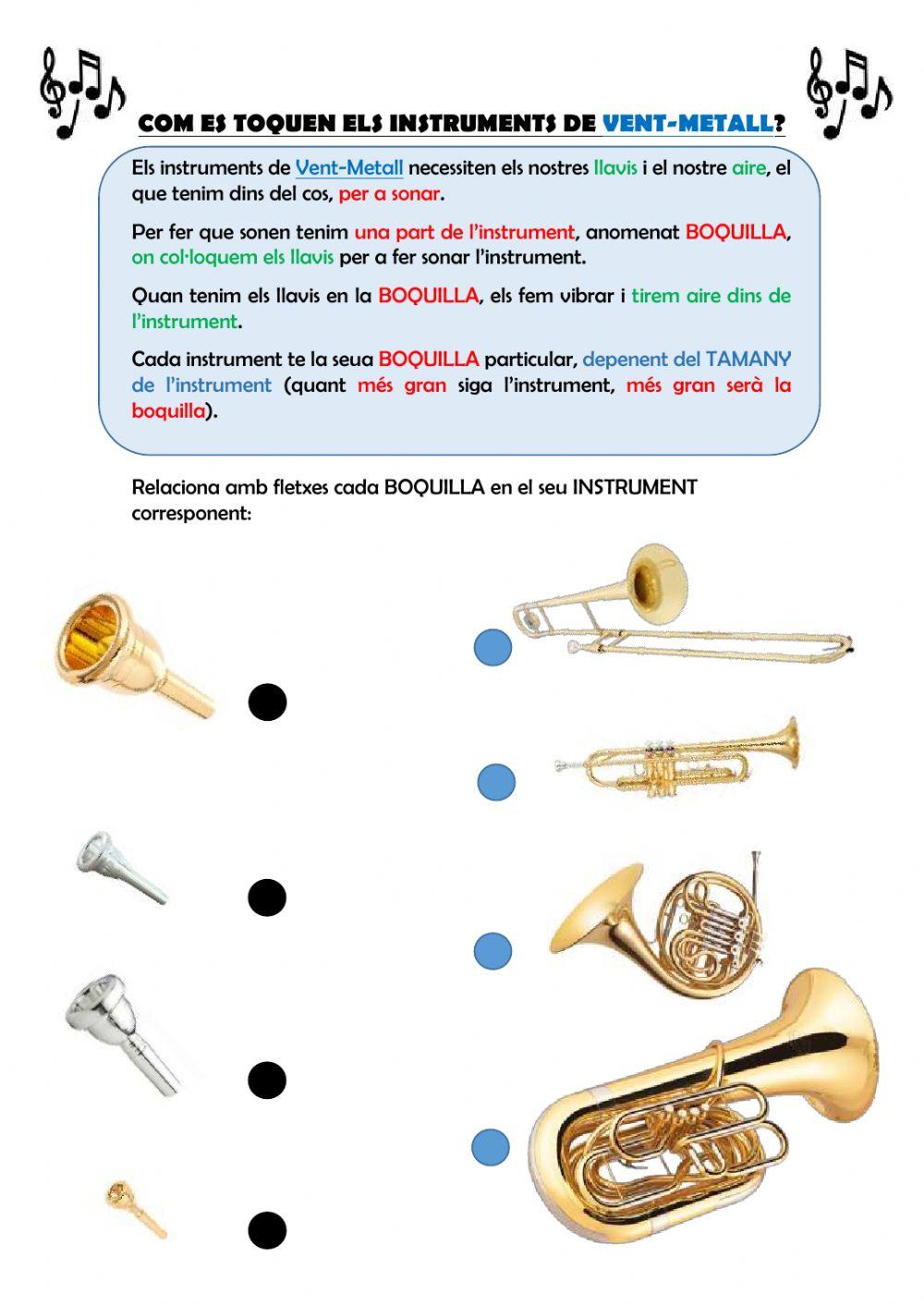 Boquilla Instruments de Vent-Metall