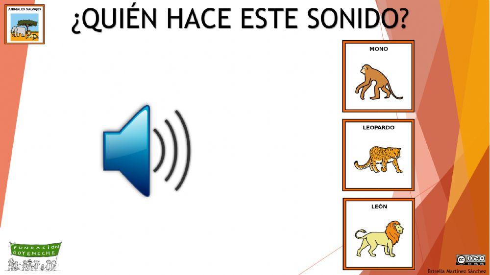 Los sonidos de los animales salvajes