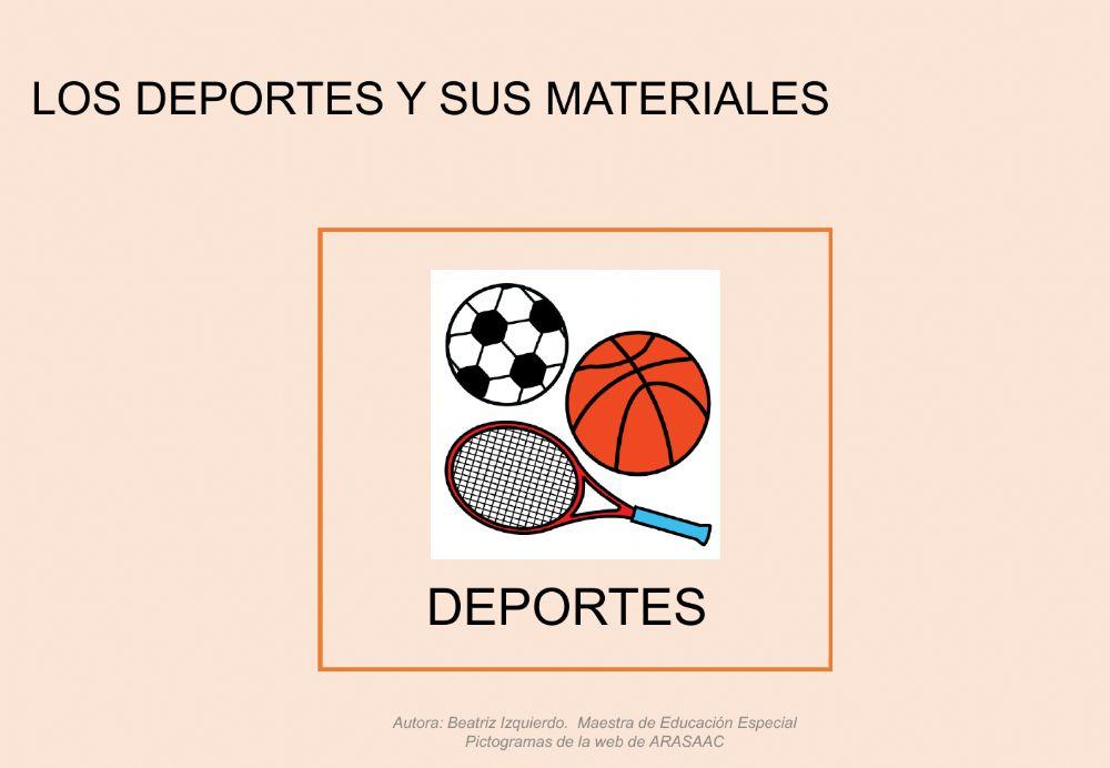 Los deportes y sus materiales