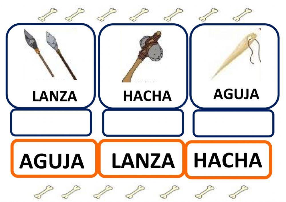 Vocabulario herramientas prehistoria