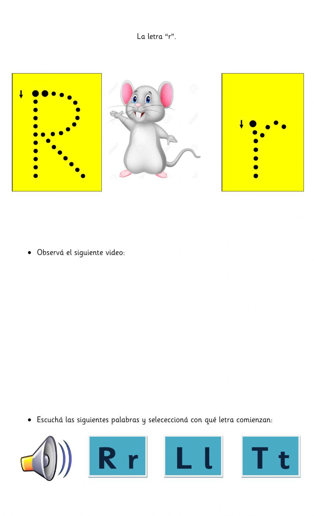 Presentación letra r