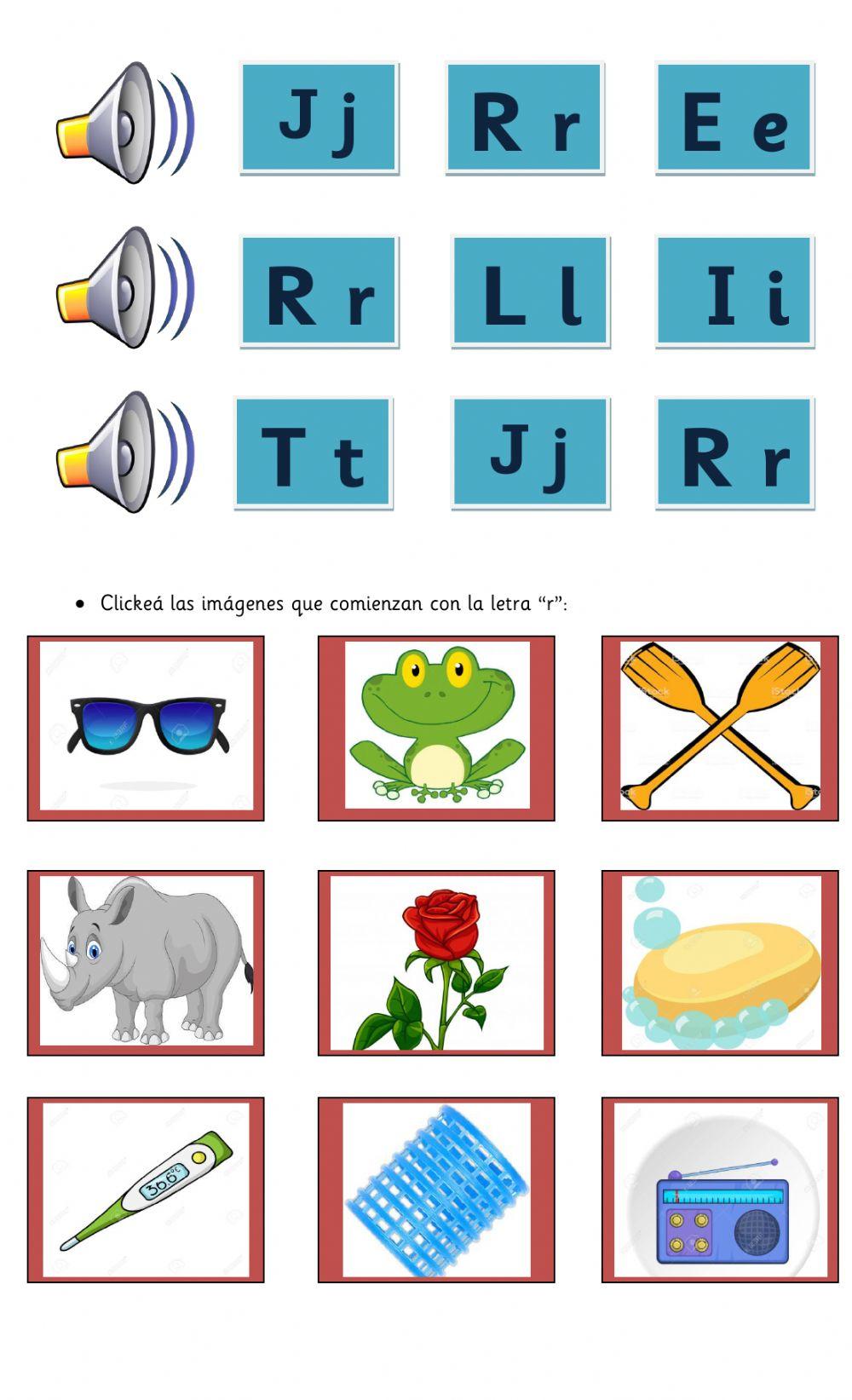 Presentación letra r