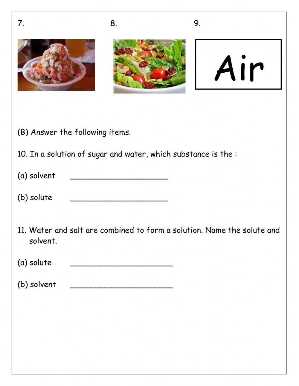 Mixtures and Solution