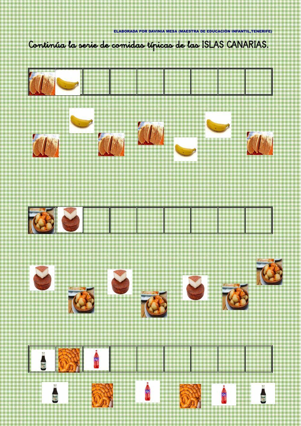 SEGUIR LA SERIE CON COMIDAS TIPICAS DE CANARIAS