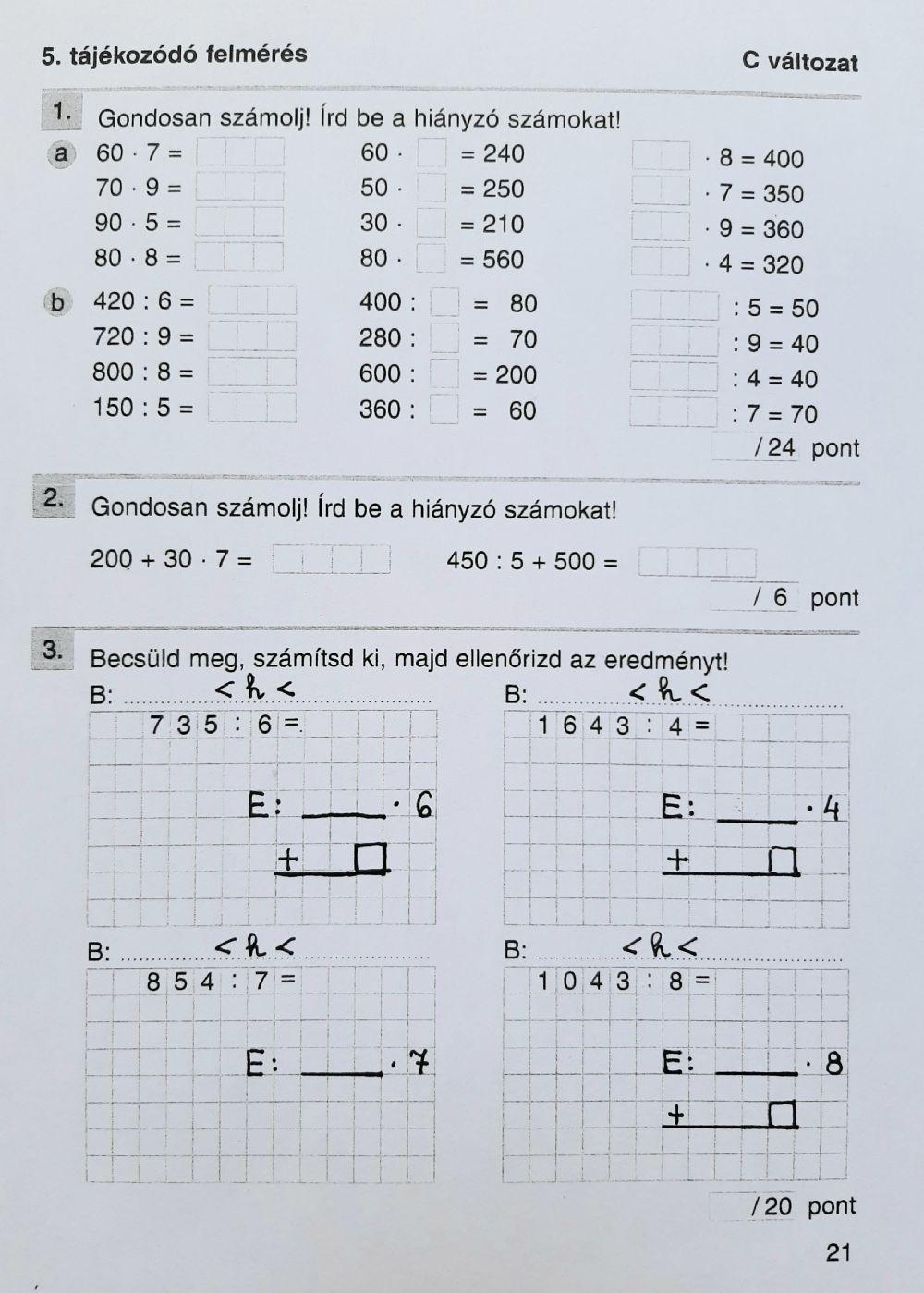 5. tájékozódó felmérés