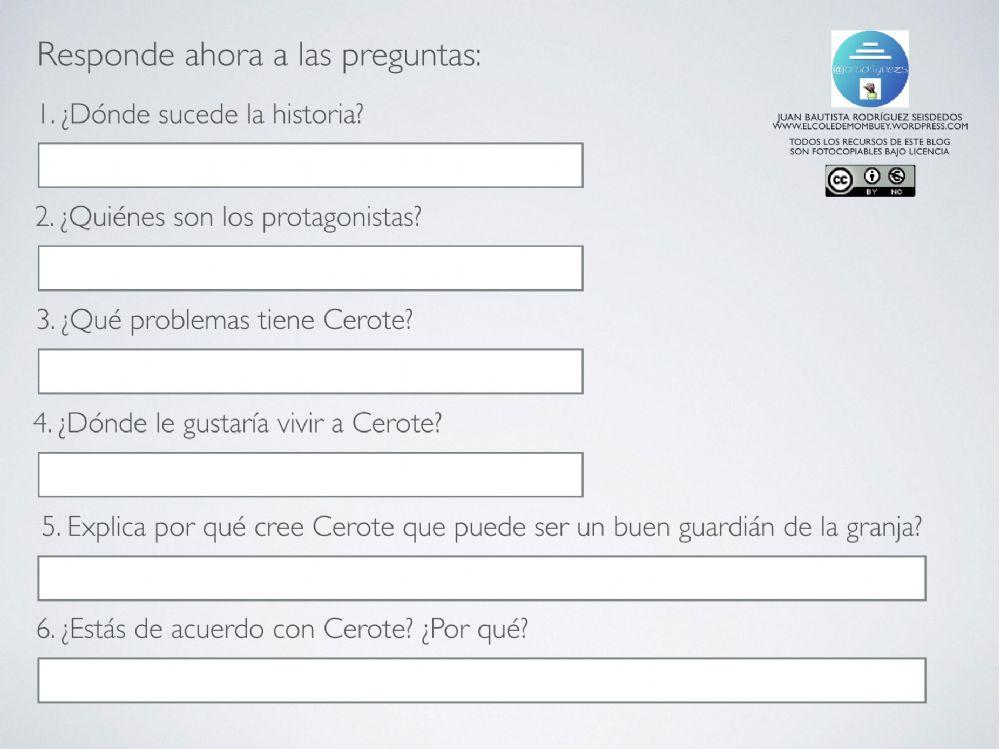 Comprensión lectora 19-5 3º