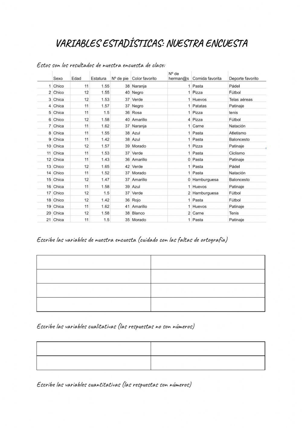 Estadística primaria