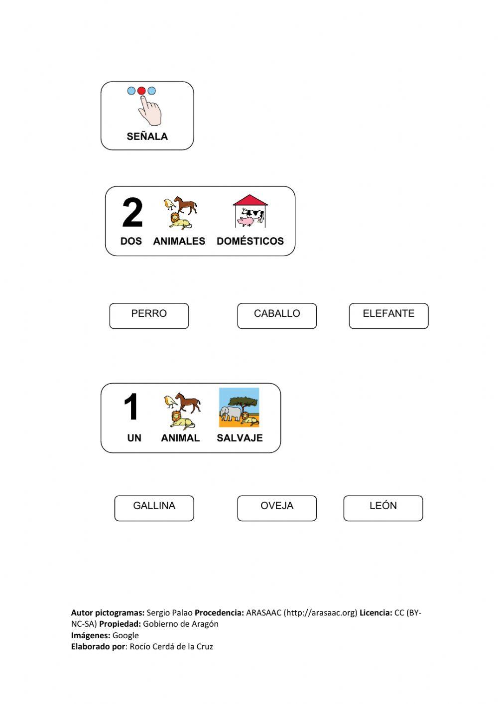 Animales domésticos y salvajes