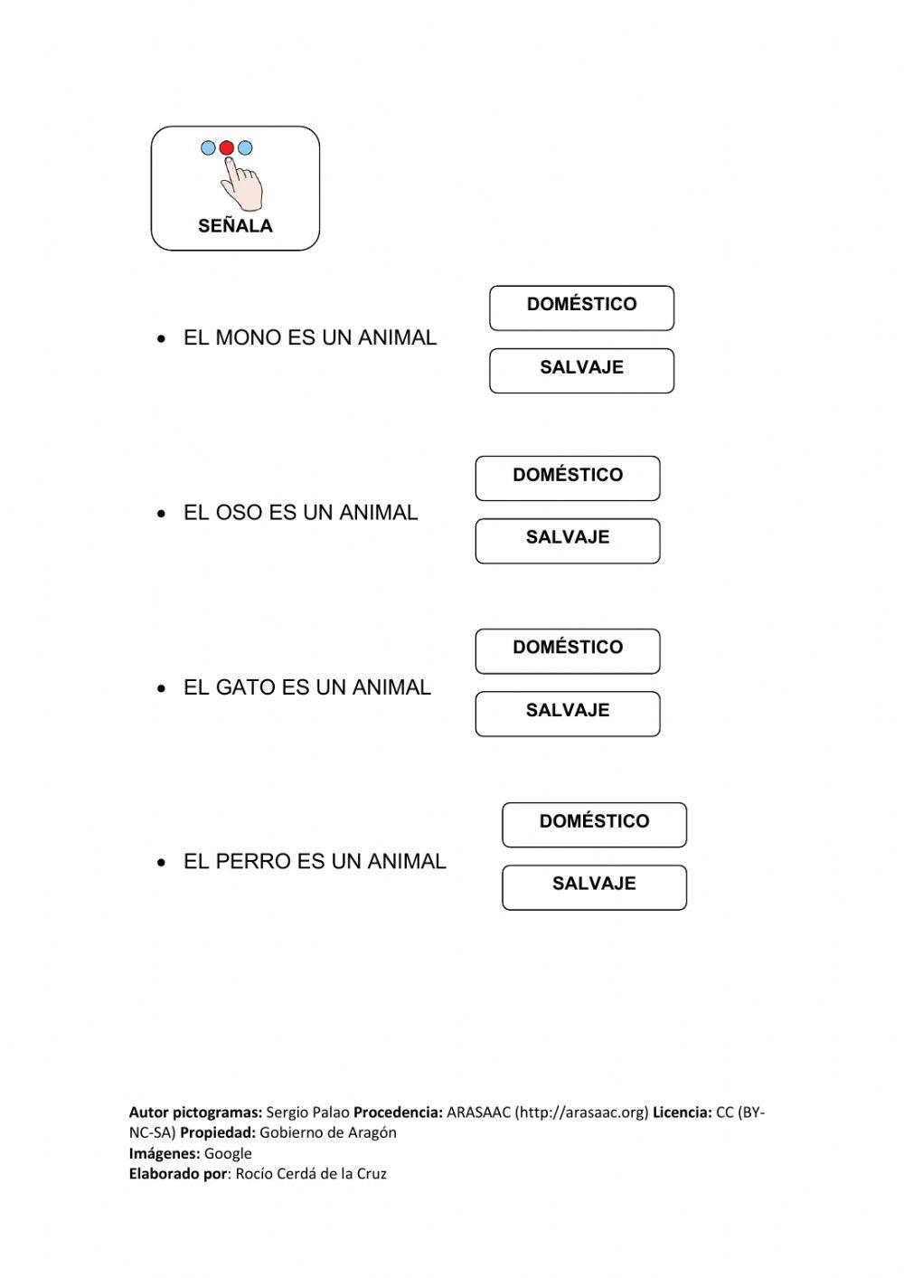 Animales domésticos y salvajes