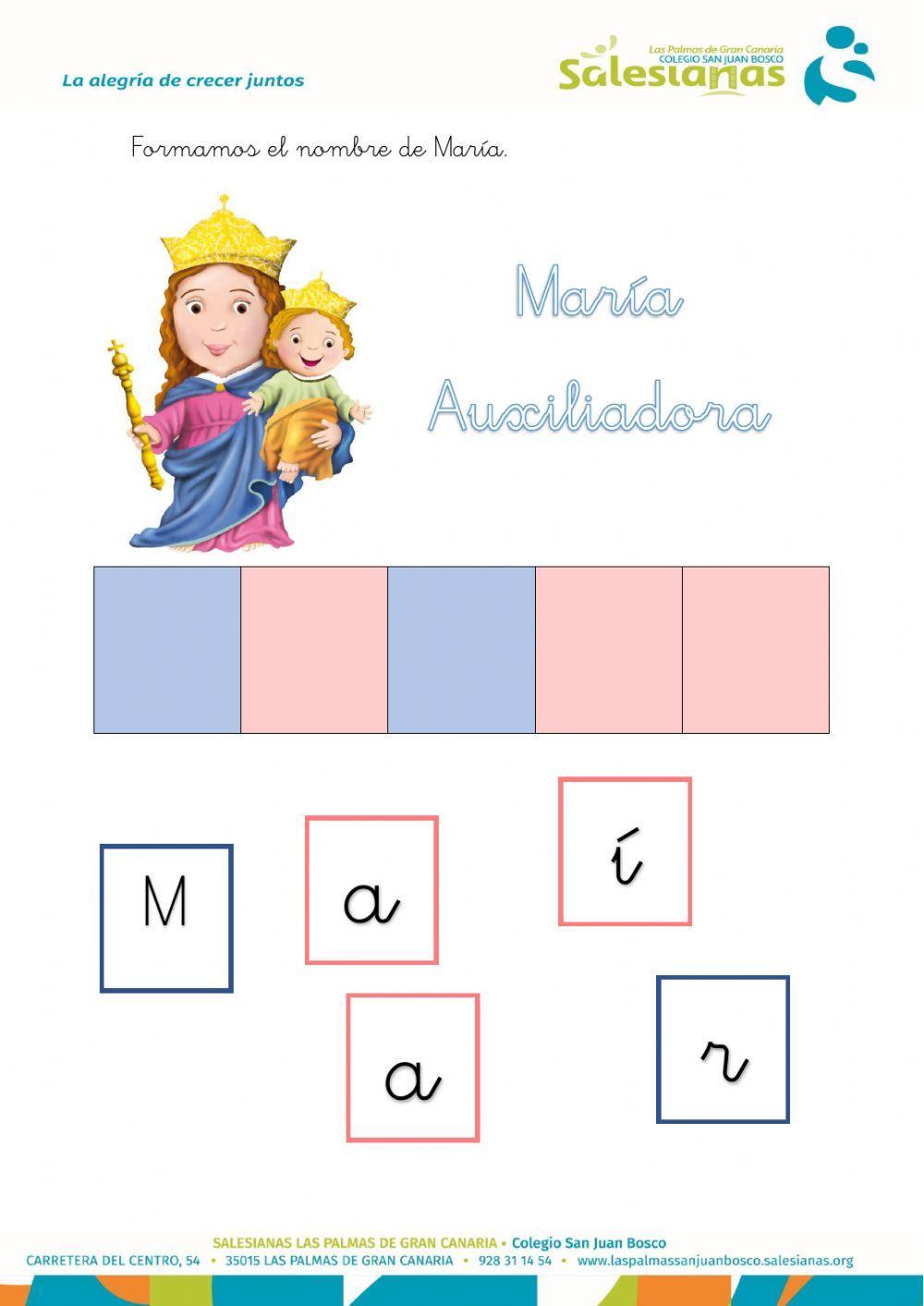 María Auxiliadora nombre