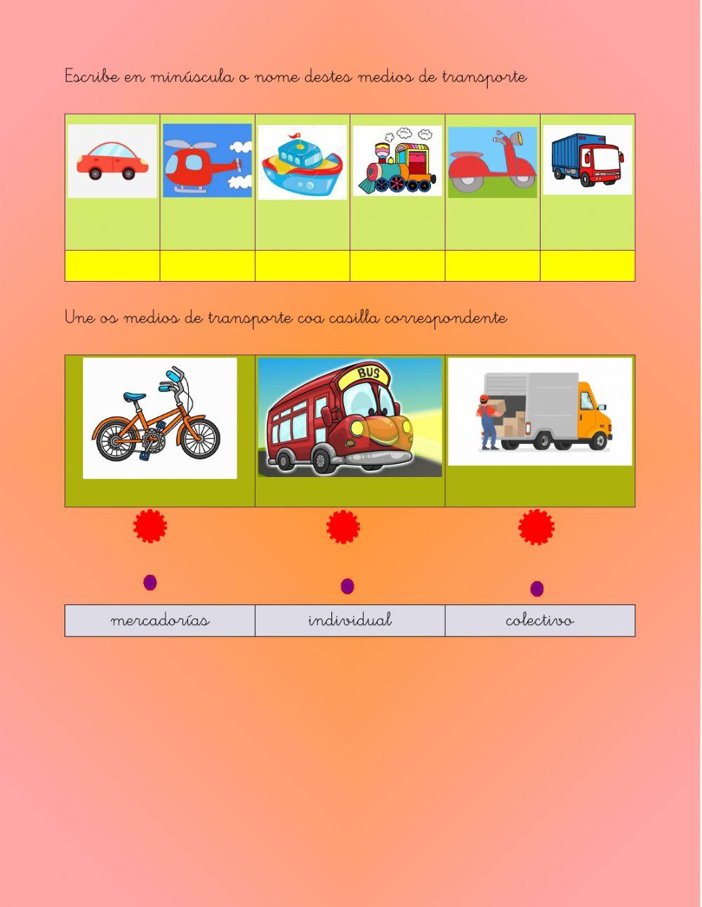 Os medios de transporte