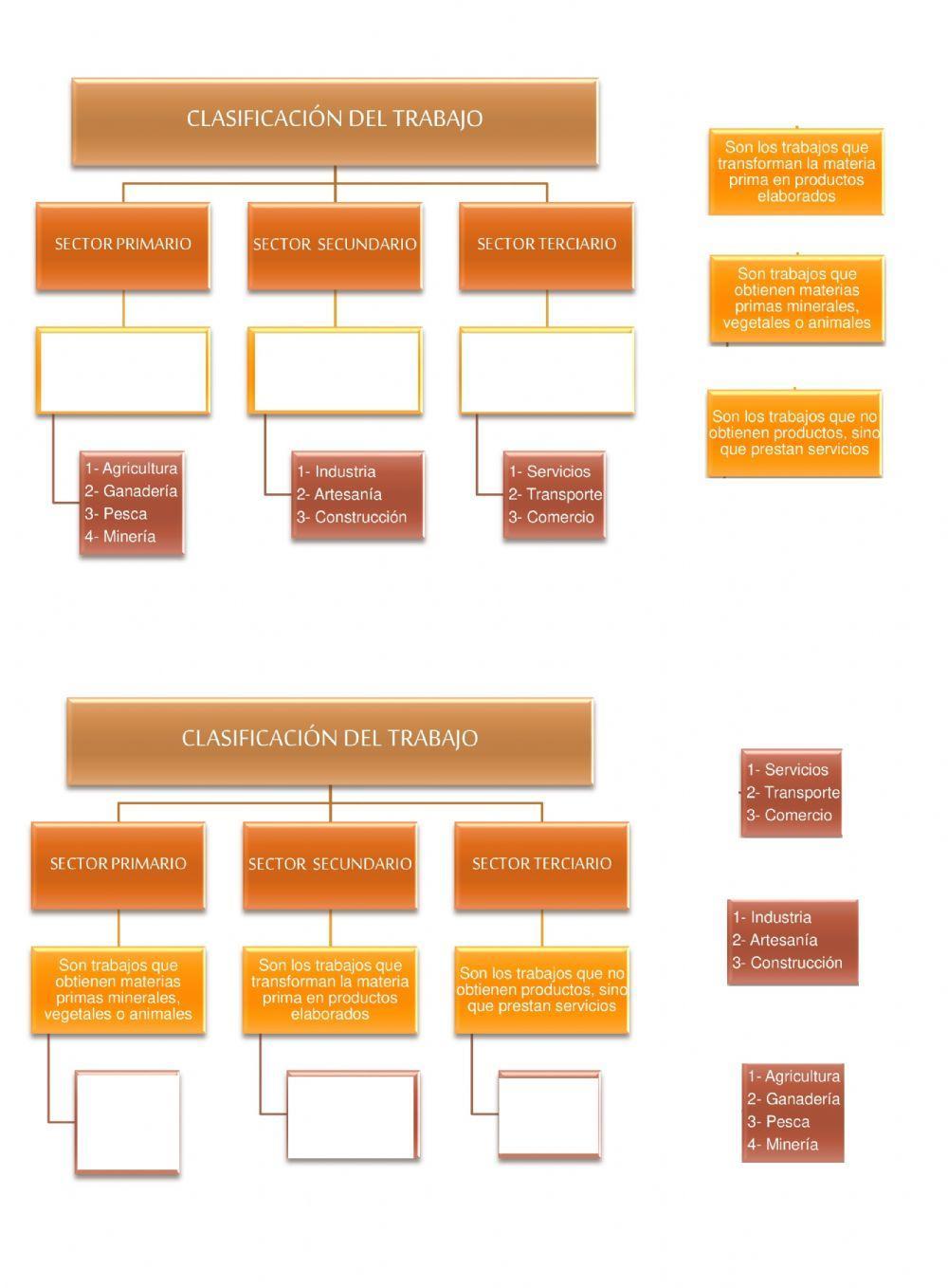 Clasificación del trabajo